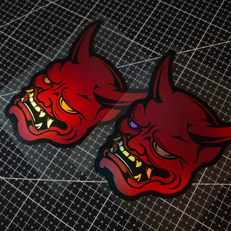A Devil Mask Sticker Prajna Japanese Jdm Is Suitable