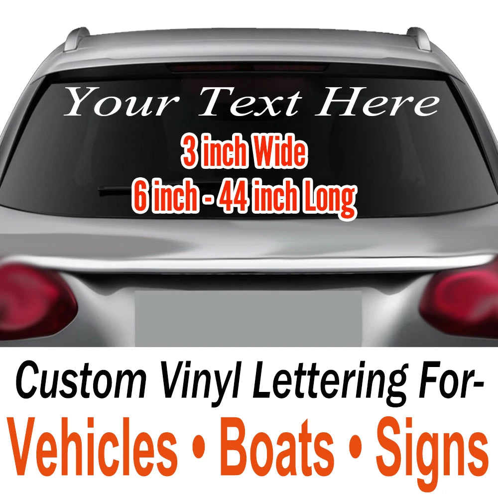 Custom Vinyl Windshield Banner Lettering Decal Sticker Window