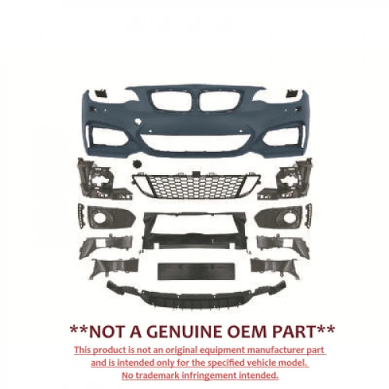 For BMW 2 Series F22 F23 Upgrade M Tech Sport Front Rear Bumper