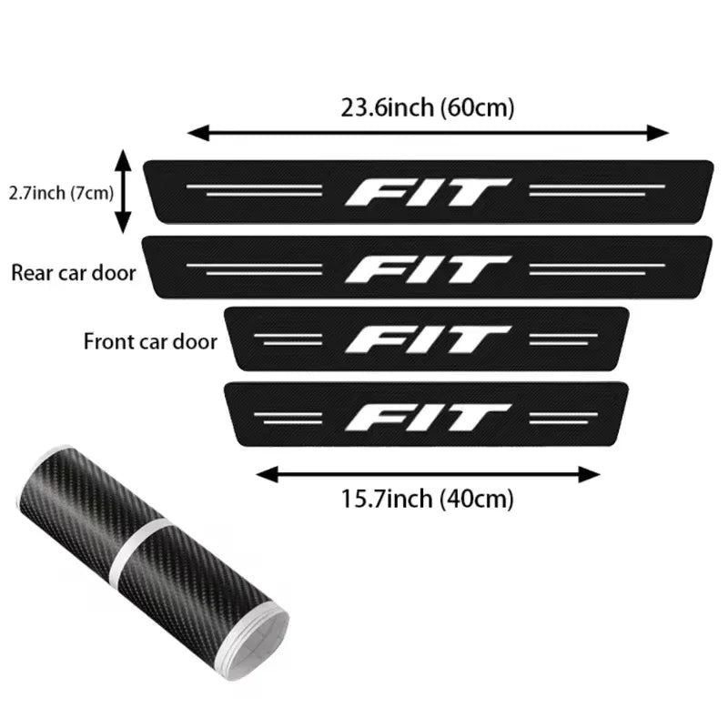 For Honda Fit Logo 2021 2020 4PCS Sill Pedal Rear Bumper