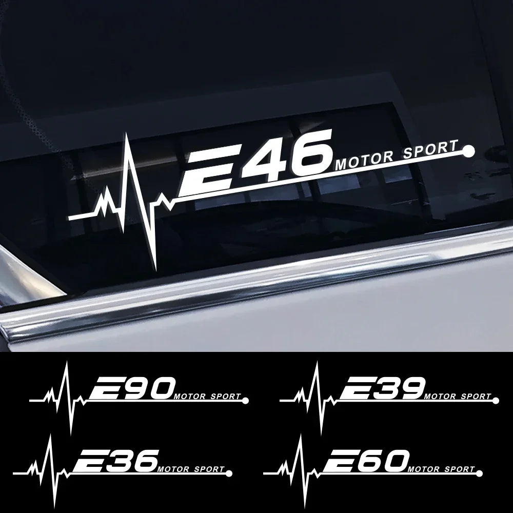 For BMW E46 E90 E91 E60 Side Window Sticker Decor Film Decal E39