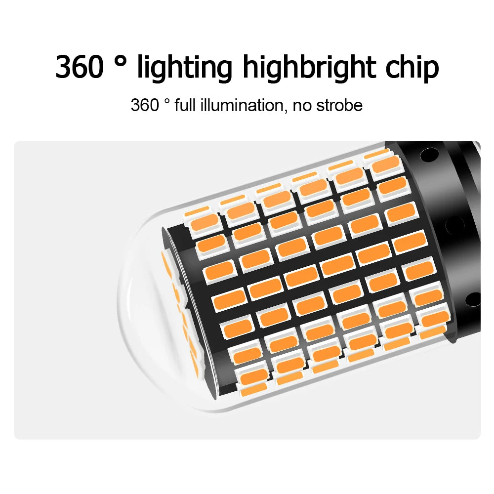 1PCS 1156 ba15s Canbus 3014 144 Smd 1157 bay15d