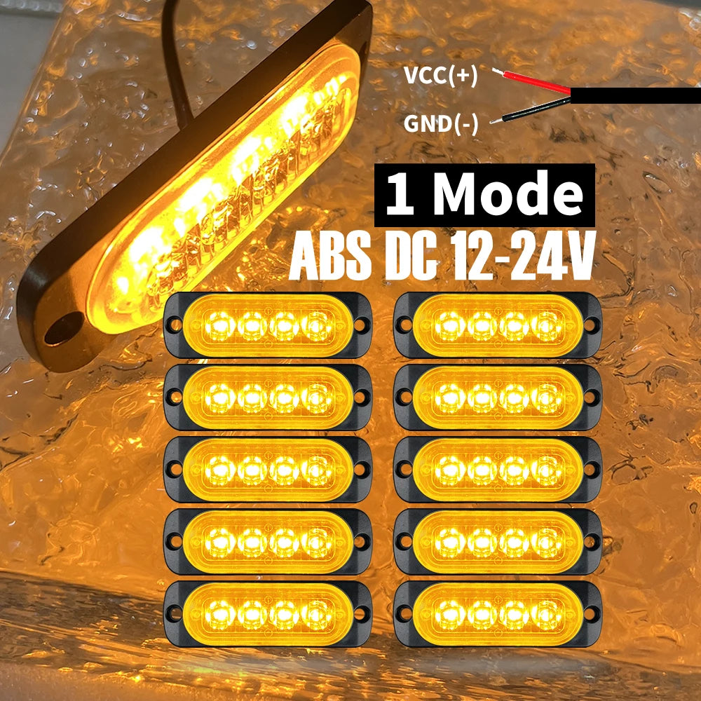 For ATV Utv Boat bike-Heavy-Duty Off-Road 10PCS Upgraded 12v-24v