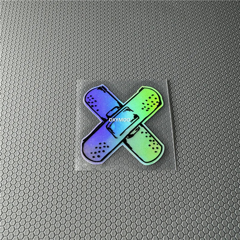 For Laptop Computer Case Trunk Auto Croass Band Aid Stickers