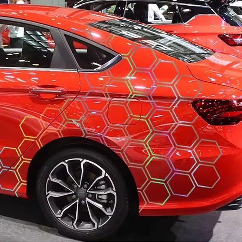 For Audi BMW Ford Kia Renualt Graphics Honeycomb Open Sticker