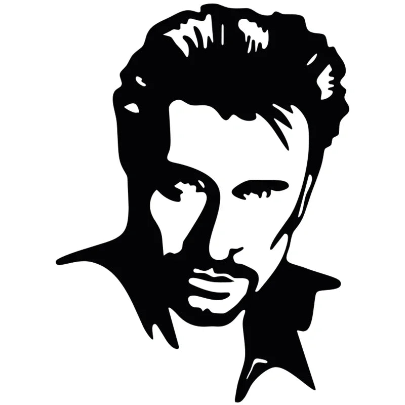 Anime Rule Mylife Generic Johnny Halyday Creative Window Sticker
