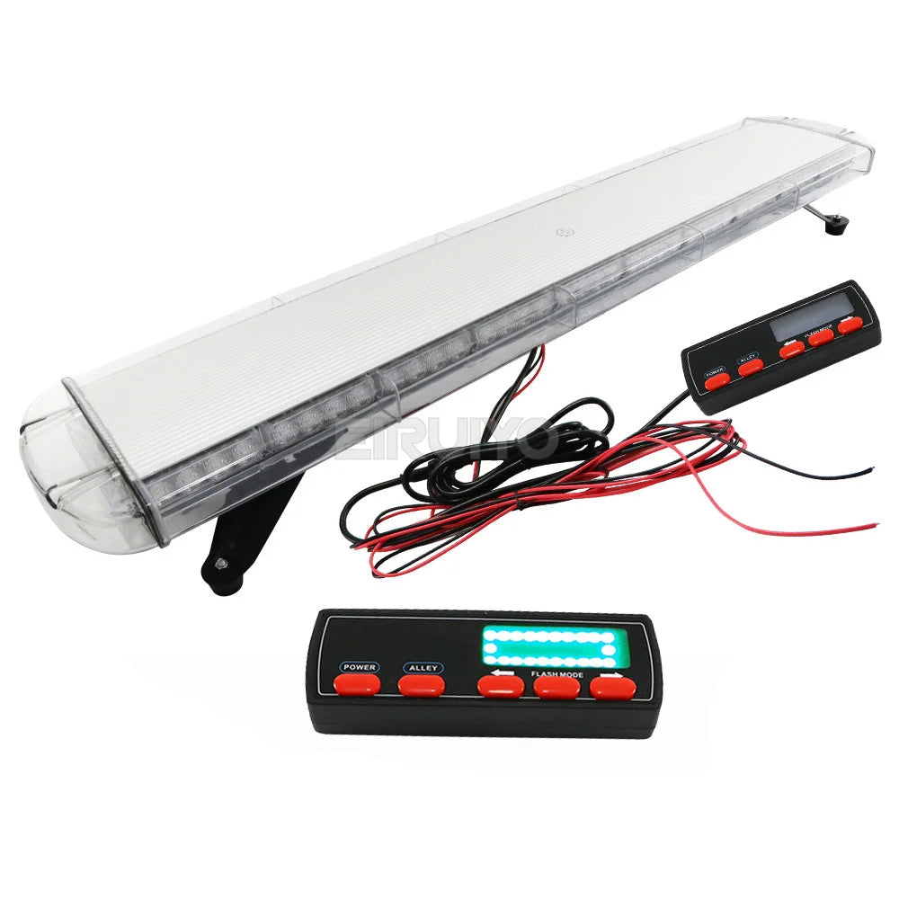 Inch Amber Rooftop Emergency Strobe Bar W Alley Flashing