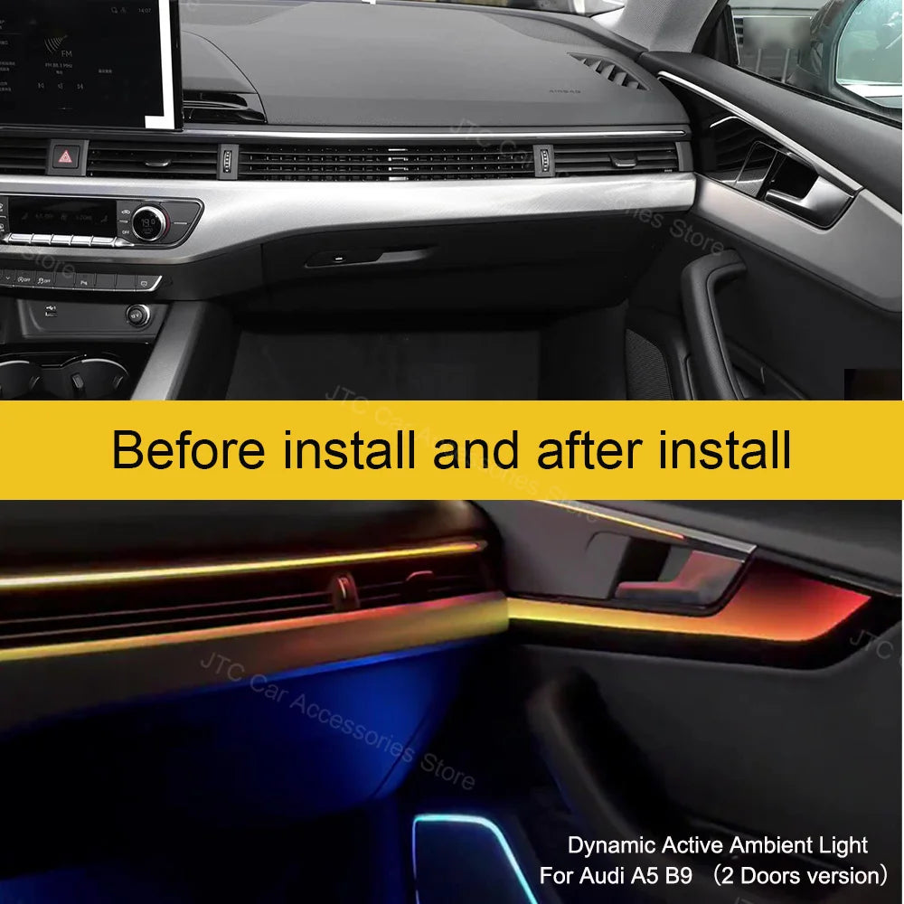 For Audi A4 A5 S4 S5 Ambient B9 2016-2023 30-color Mmi Air Vent