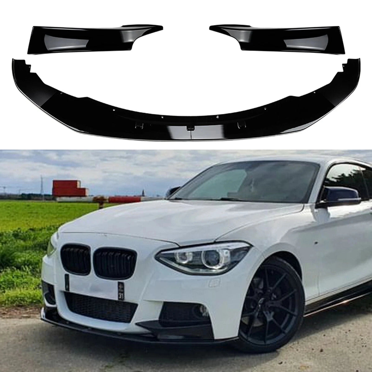 For BMW F20 F21 120D 120I Front Bumper Lip Spoiler Splitter