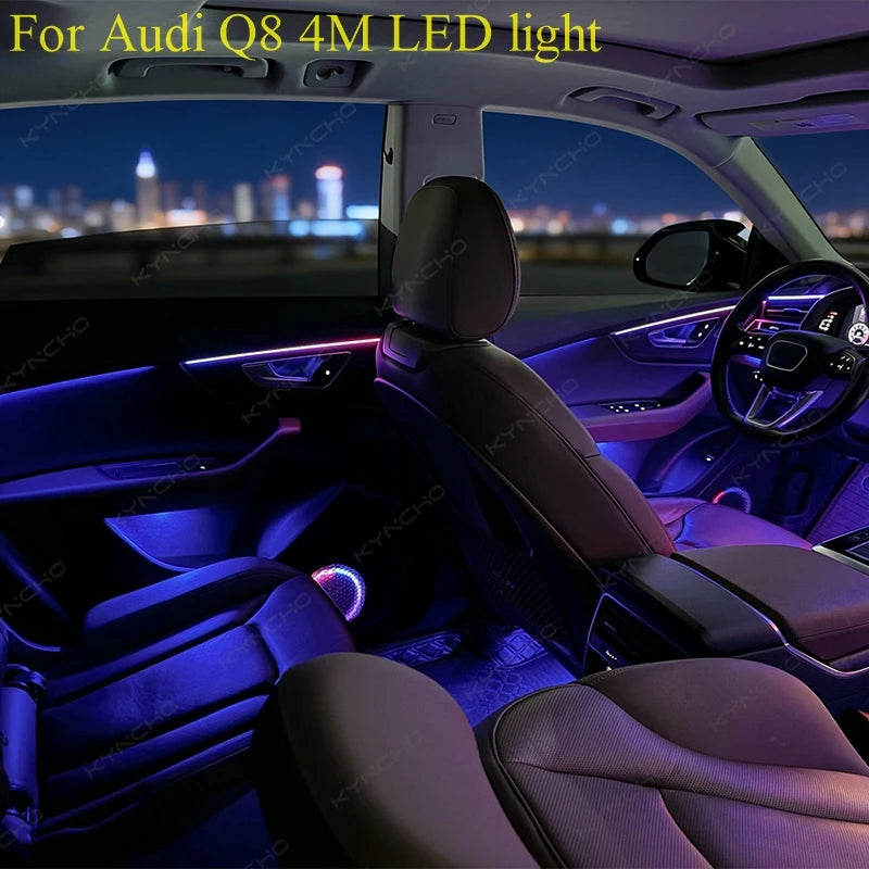 For Audi Q8 Ambient Lighting Models Colors Suitable From 2018