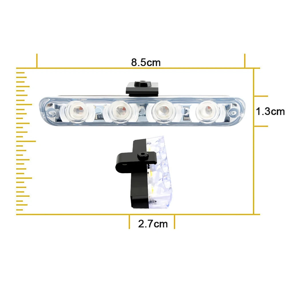 Set 12V Strobe Grille Ambulance Flashing Switch Red White