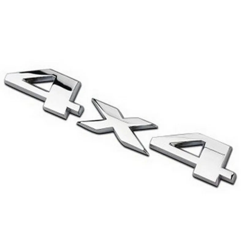 3D 4X4 Emblem Chrome ABS Sticker Tail Badge Rear