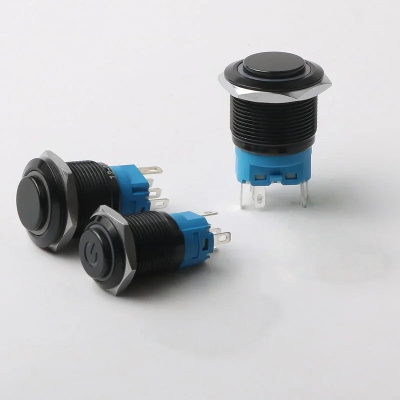 12 22MM Push Button Switch Raised Head Fixed Latching