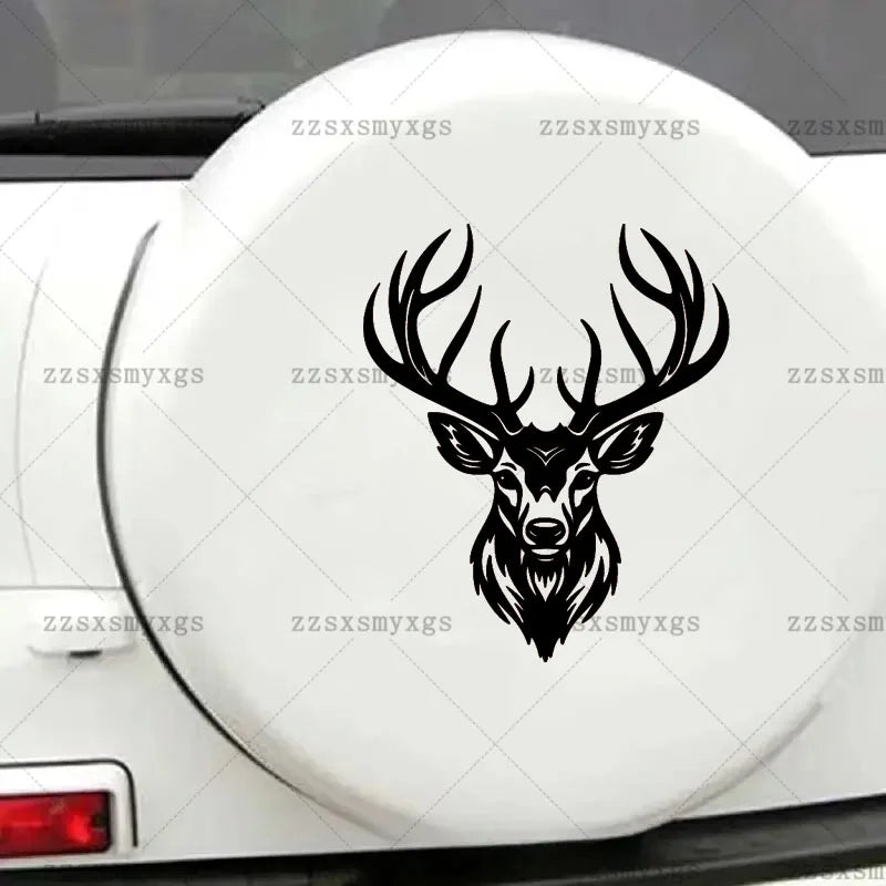 Symbolize Strength Freedom Deer Head Stickers Fit Body Bumper