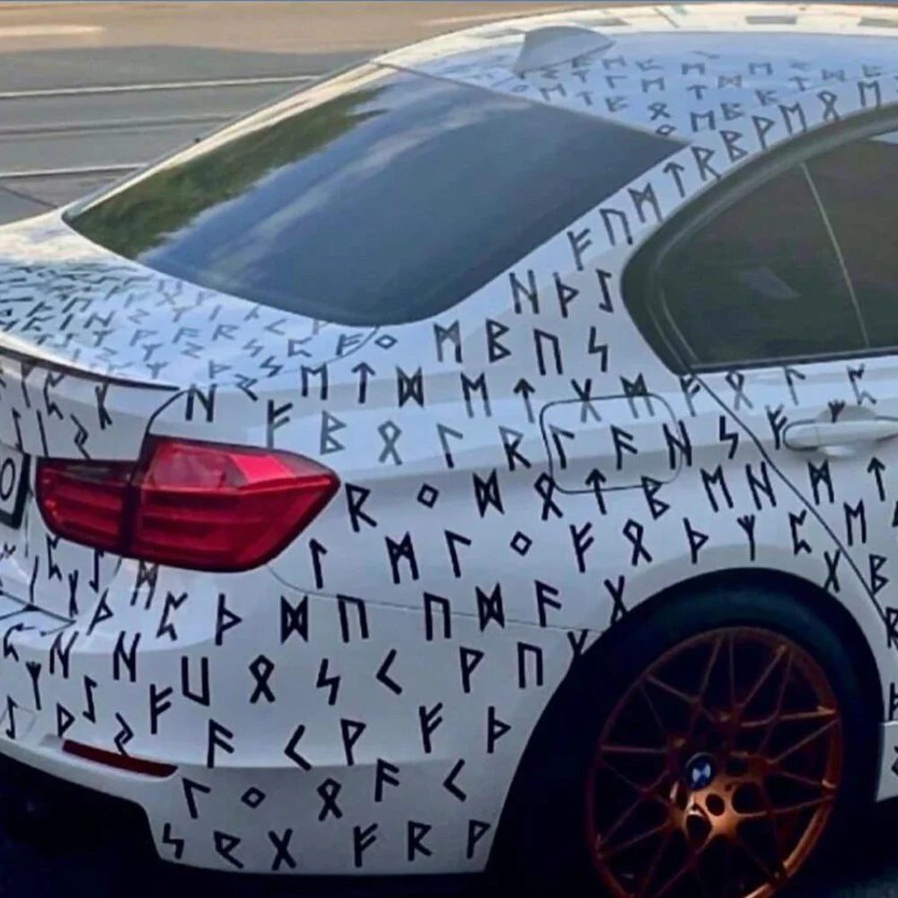 45PCS Runic Jdm Livery Decal Sticker Side Wrap Bumper