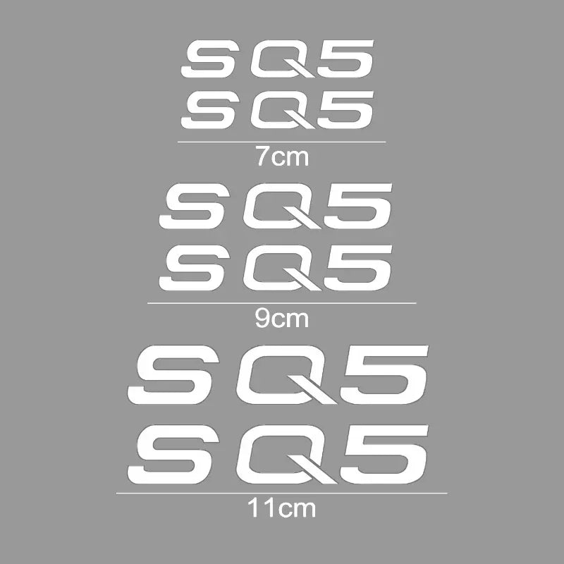 For Audi SQ5 Logo Tire Brake Caliper Sticker Cover Decals Heat