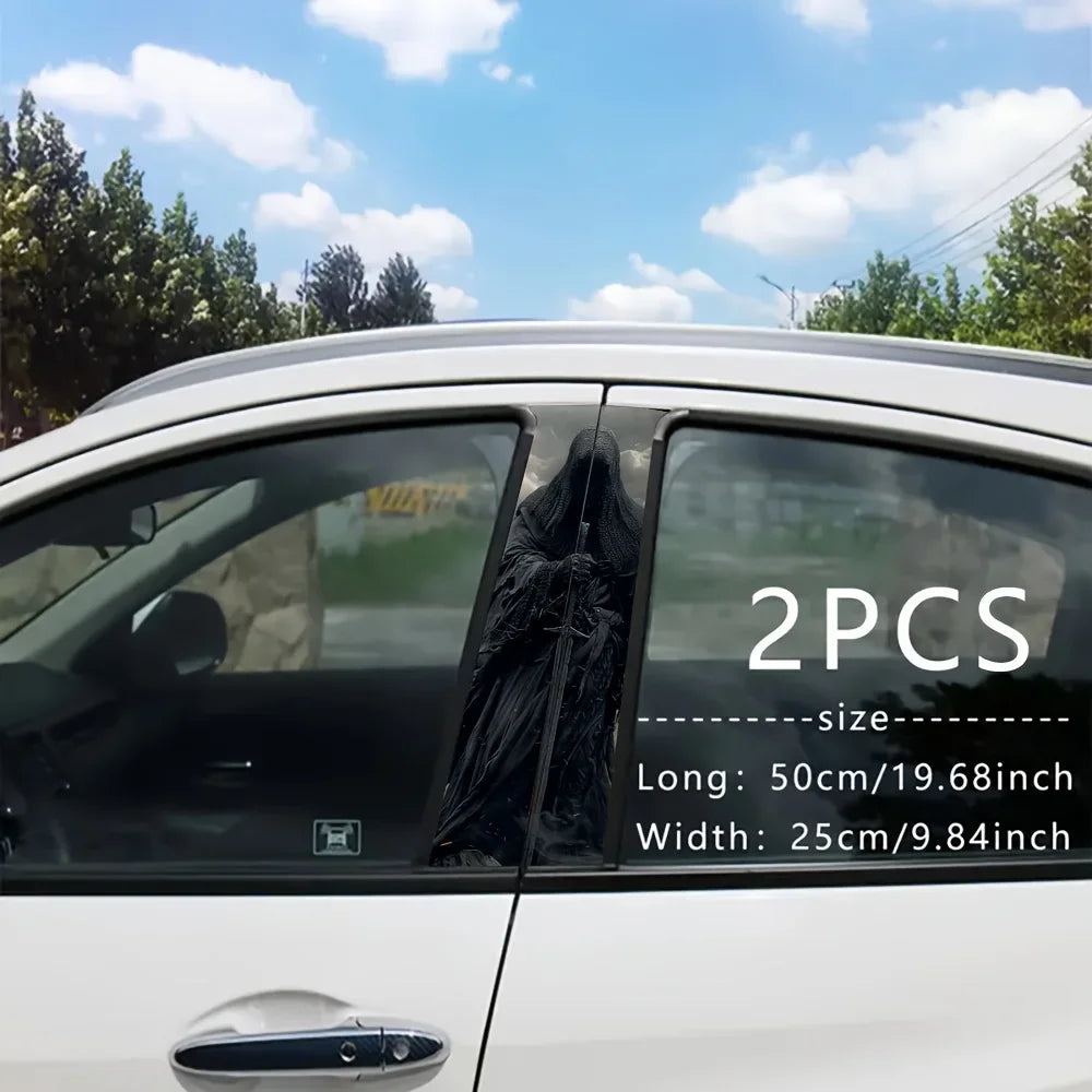 For B-Pillars 2piece Swordsman Pattern Vinyl b-pillar Sticker