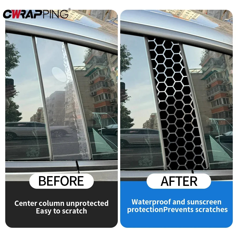 For Auto Exterior Customization Honeycomb Vinyl Stickers