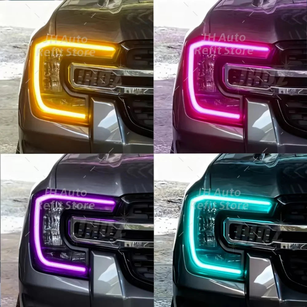 For Ford Ranger Raptor Xlt Xl Amber Yellow Drl Boards Lariat T9