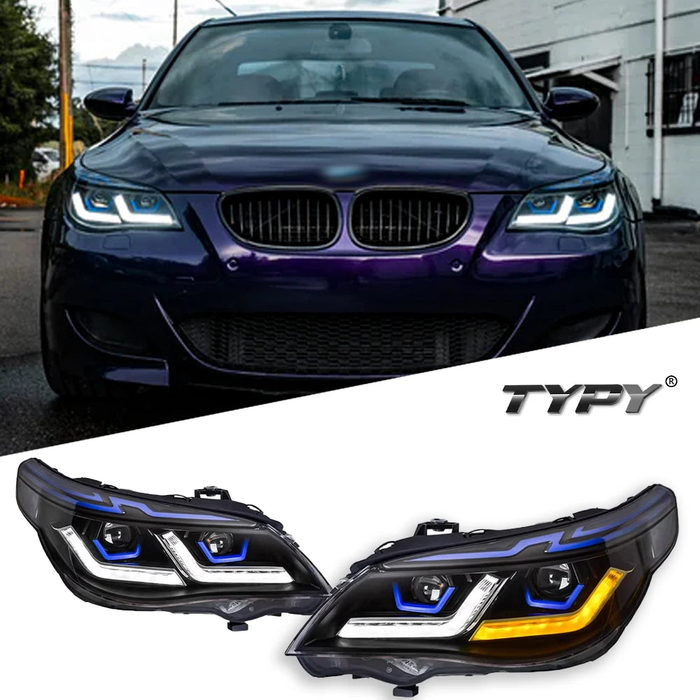 For BMW 5 Series E60 Headlights Typy 2003-2010 Upgrade BMW