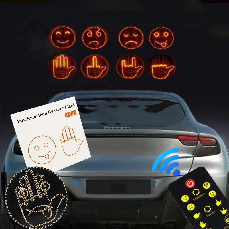 Creative Fun Three Models Gesture Interior Rear Windshield Hand