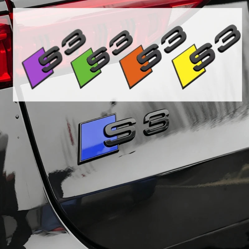 For Audi S3 2010-2020 Replace Emblem Front Grille multi-color
