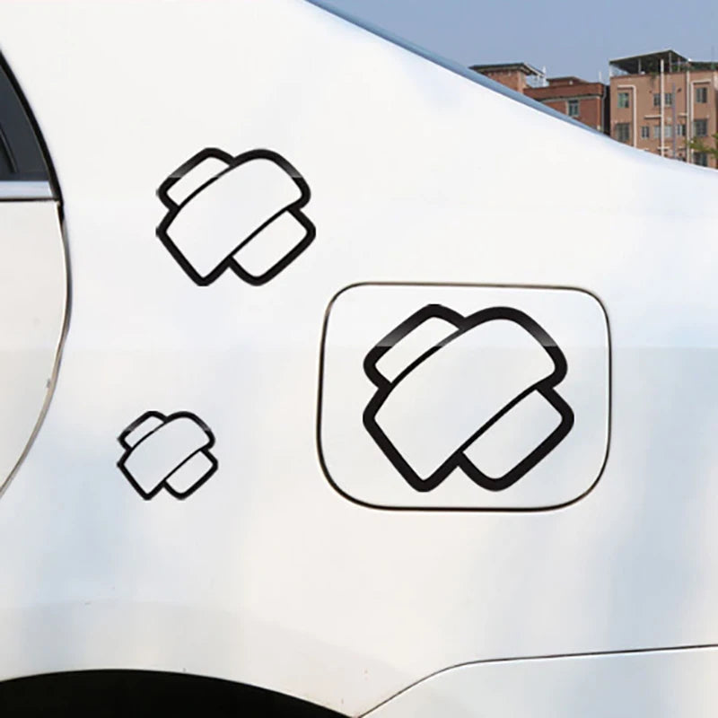 Q 10PCS Sheets Patch Cover band-aid Fuel Tank Sticker