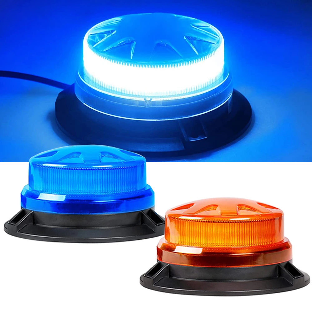 Magnetic Base Strobe 24 Leds Roof Flashing Hazard Warning