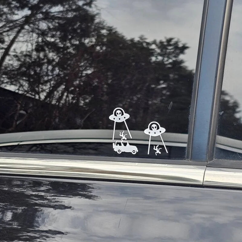 Set Tiny Alien Small Sticker Window Bumper Cute Stickers