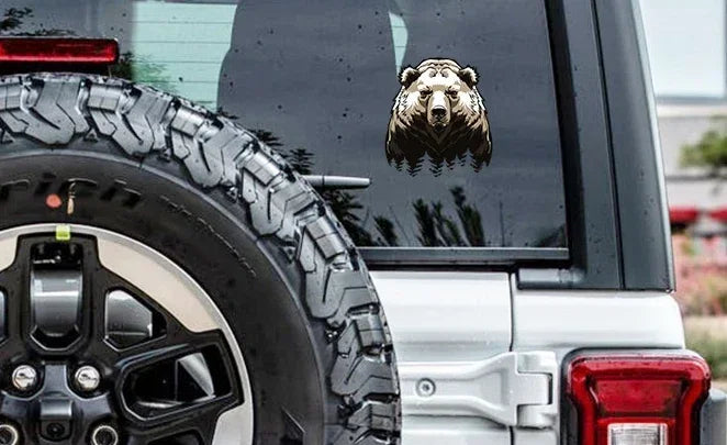 Design Big Bear Bumper Window Sticker Scratch Repair Decal