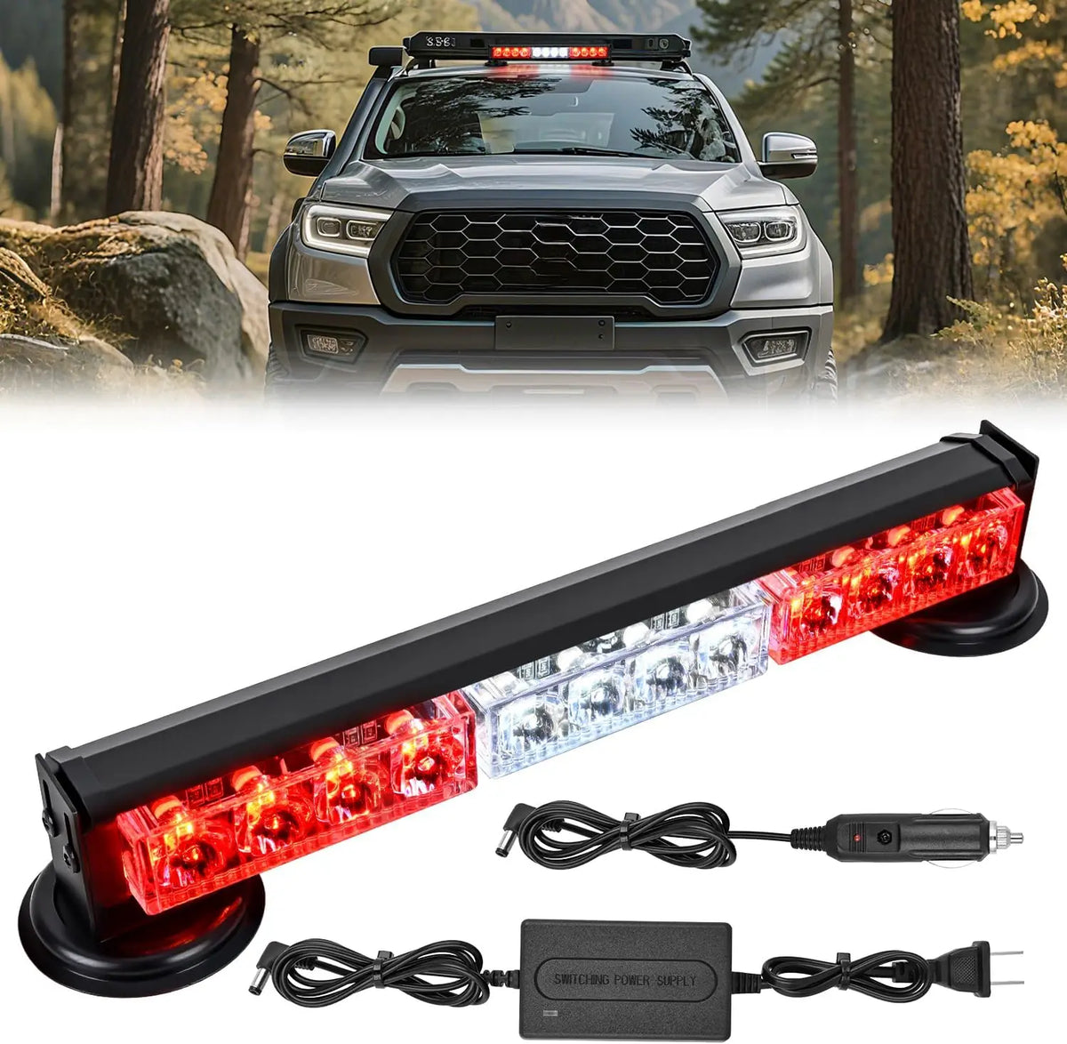 Nilight 12LED Wireless Strobe Blue Inch Magnetic Mount MINI