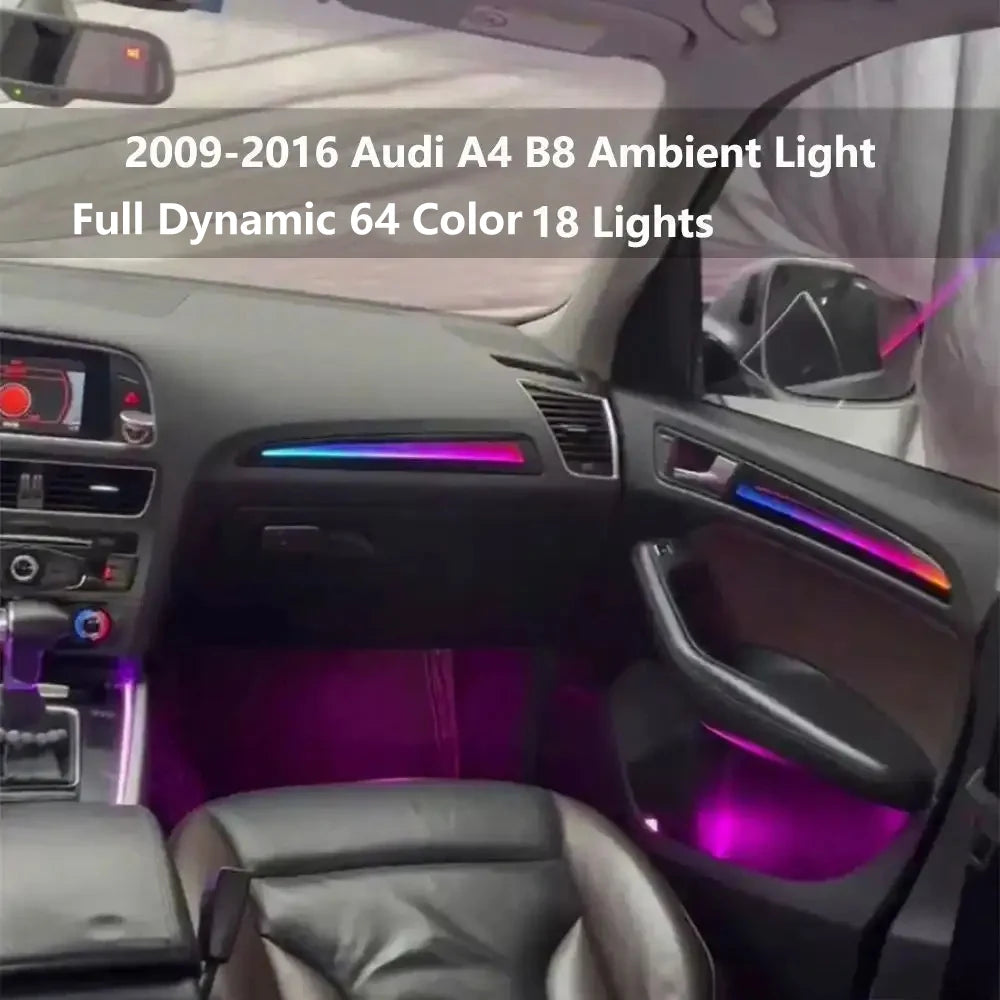 For Audi A4 B8 2009-2016 Dashboard In Dynamic Ambient Lighting
