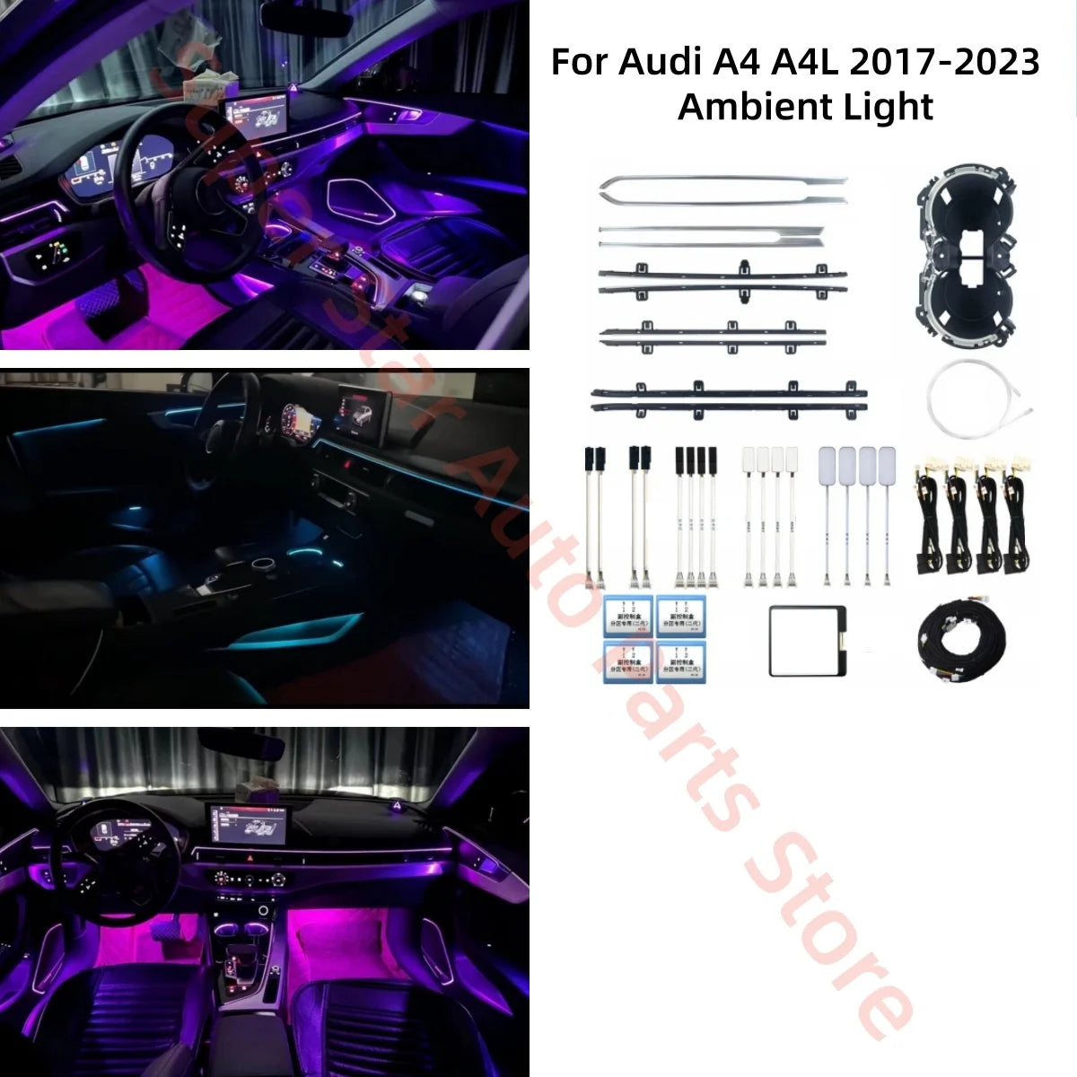 For Audi A4 A4L A5 2017+ Ambient Interior Lighting Upgrade