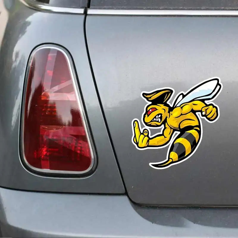 Angry Wasp Bumblebee Sticker Vinyl Decal Waterproof Rear Window