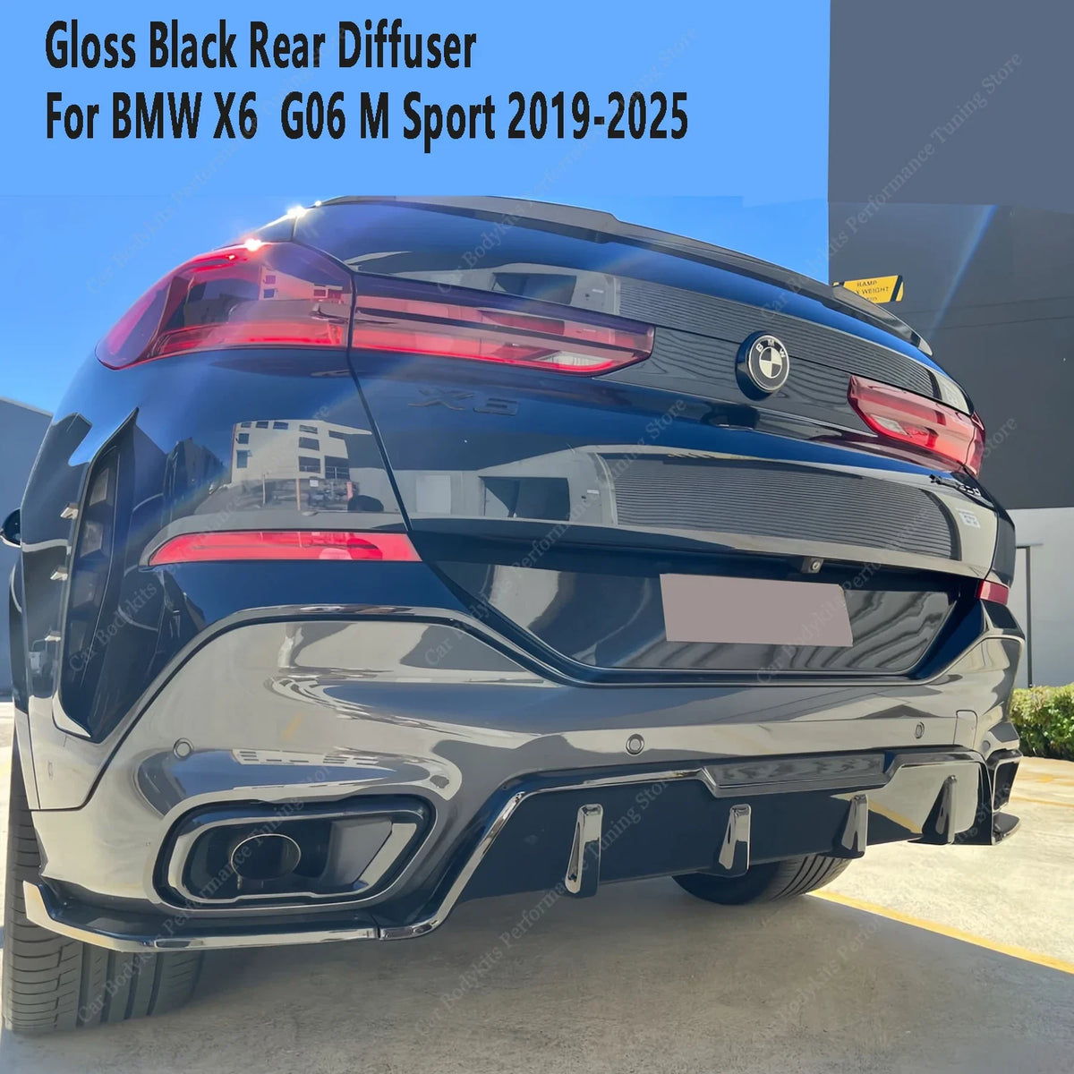 For BMW X6 G06 M Sport 2019-2025 M Performance Rear Bumper