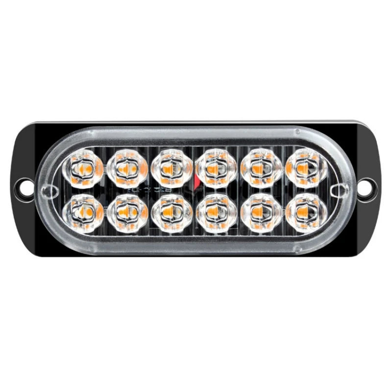 12LED Strobe Side Warning 12v-24v Traffic Flashing Lightbar Truck