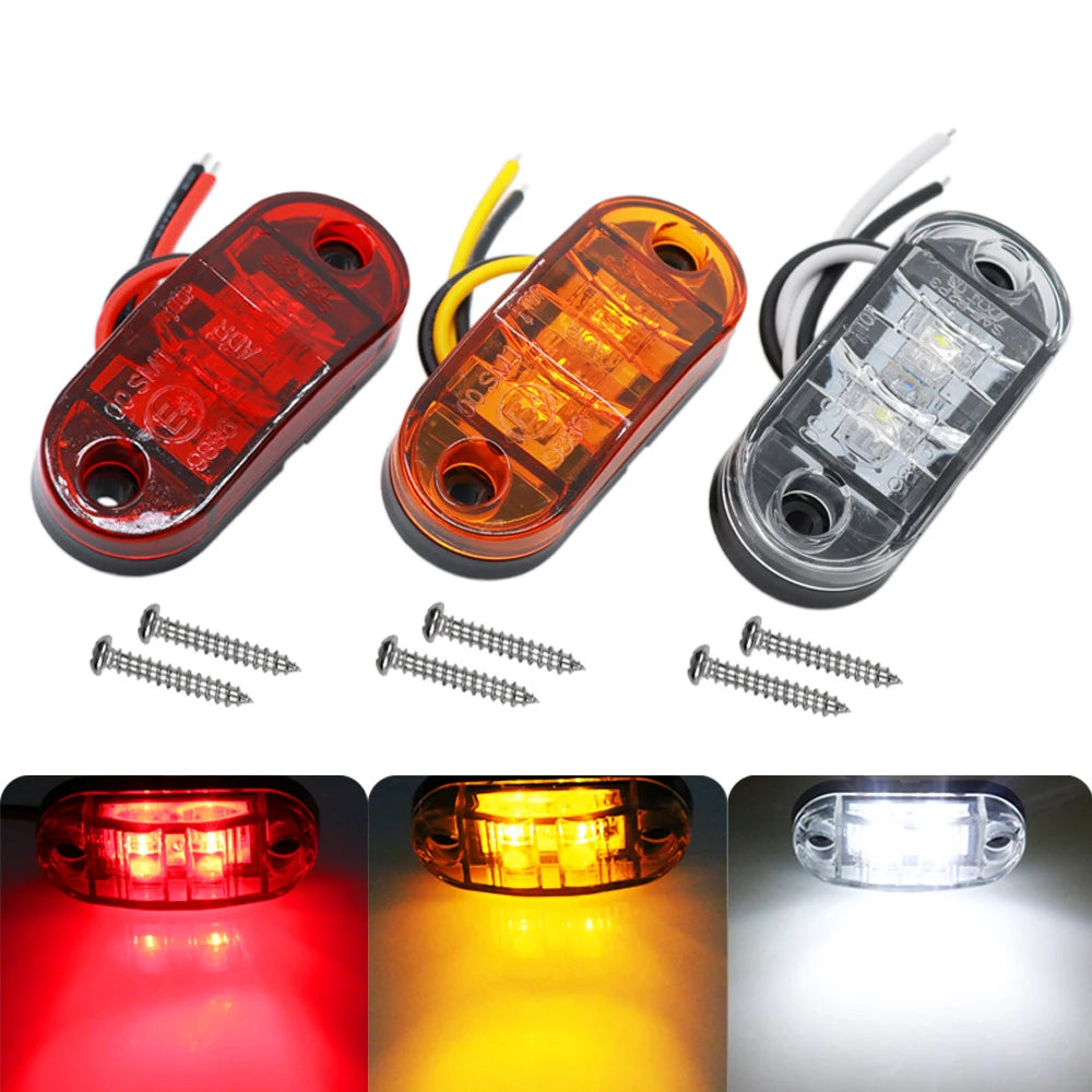 1PC 10v-30v Side Marker Warning Tail External Trailer Truck