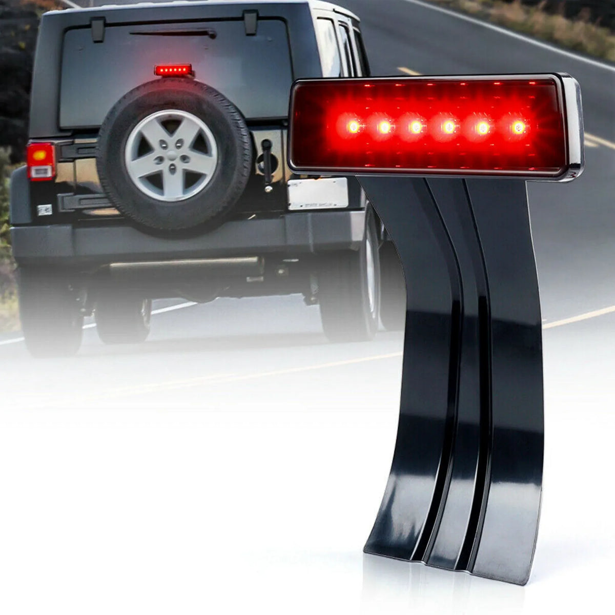 For Jeep Wrangler Jk 07-18 2X Third Brake Tail Mount Stop