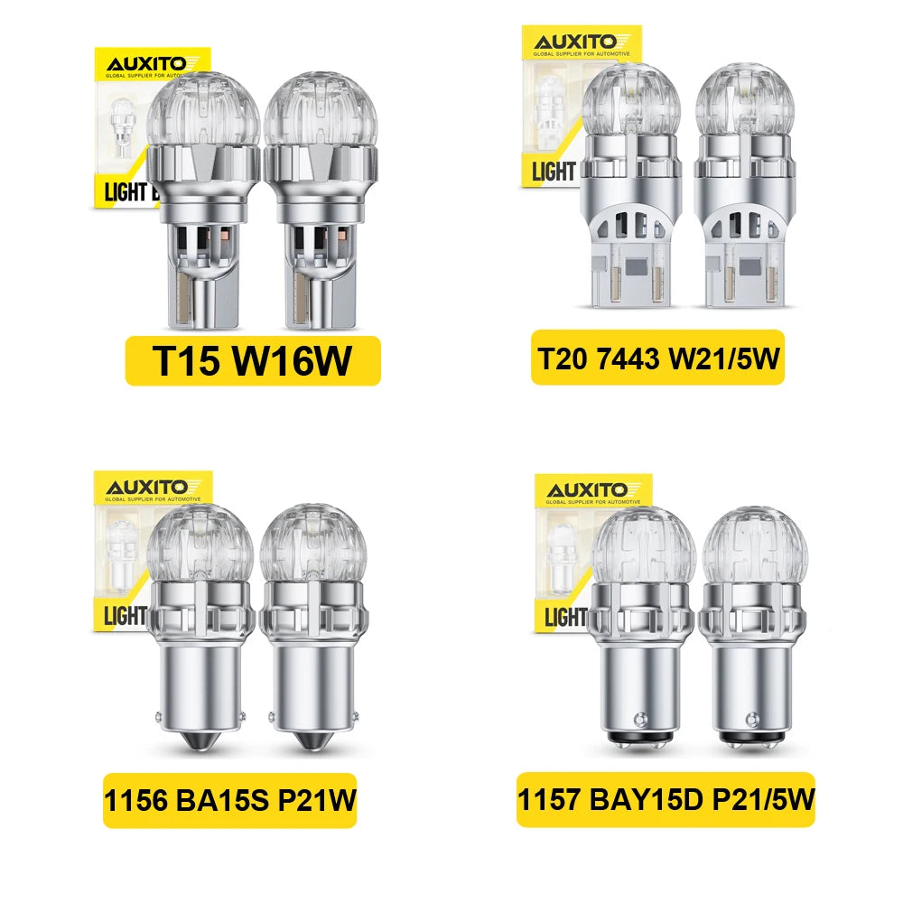 Auxito 2PCS 1157 P21 5W bay15d Red Stop Bulb