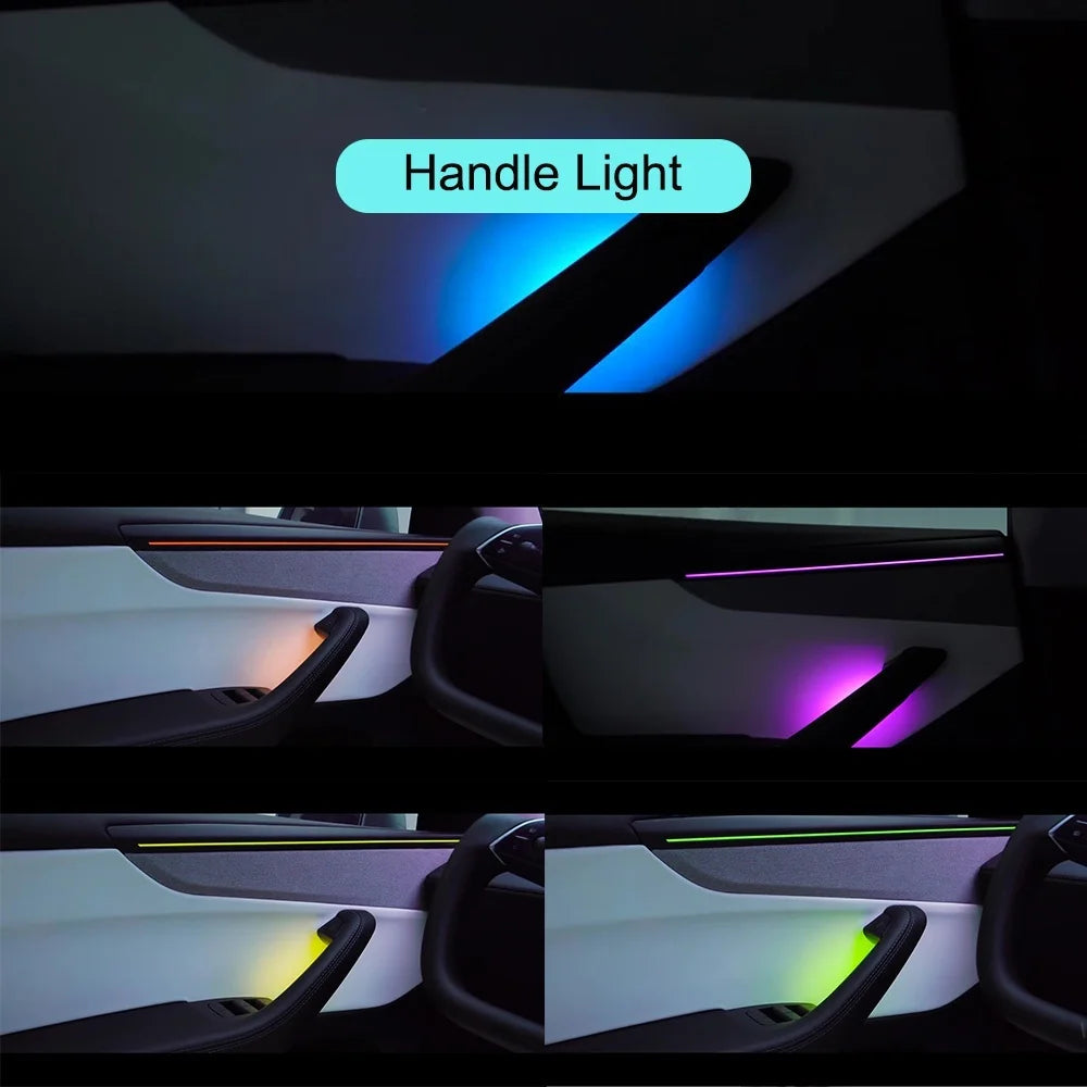 For Tesla Model Y Juniper Model Handle Ambient Highland