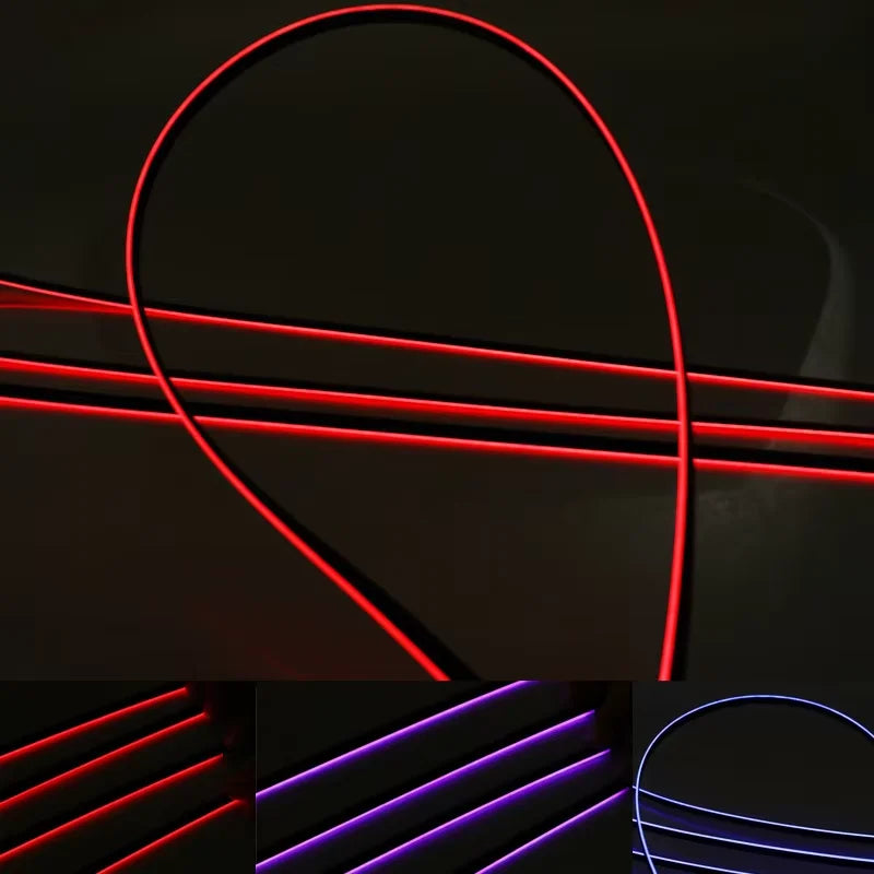 110CM RGB Colors Acrylic Strip Ambient Parts Replacement Wires