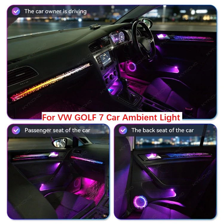 For VW Golf 7 MK7 MK7.5 Kyncho Suitable Ambient Lighting Models