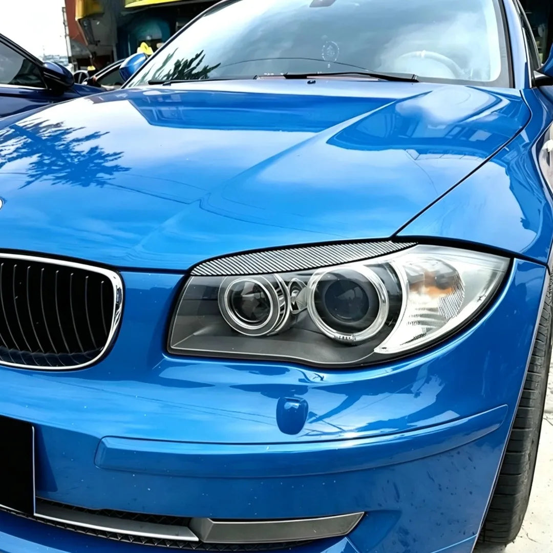 For BMW 1 Series E81 E82 Front Headlight Eyebrow Eyelid Trim