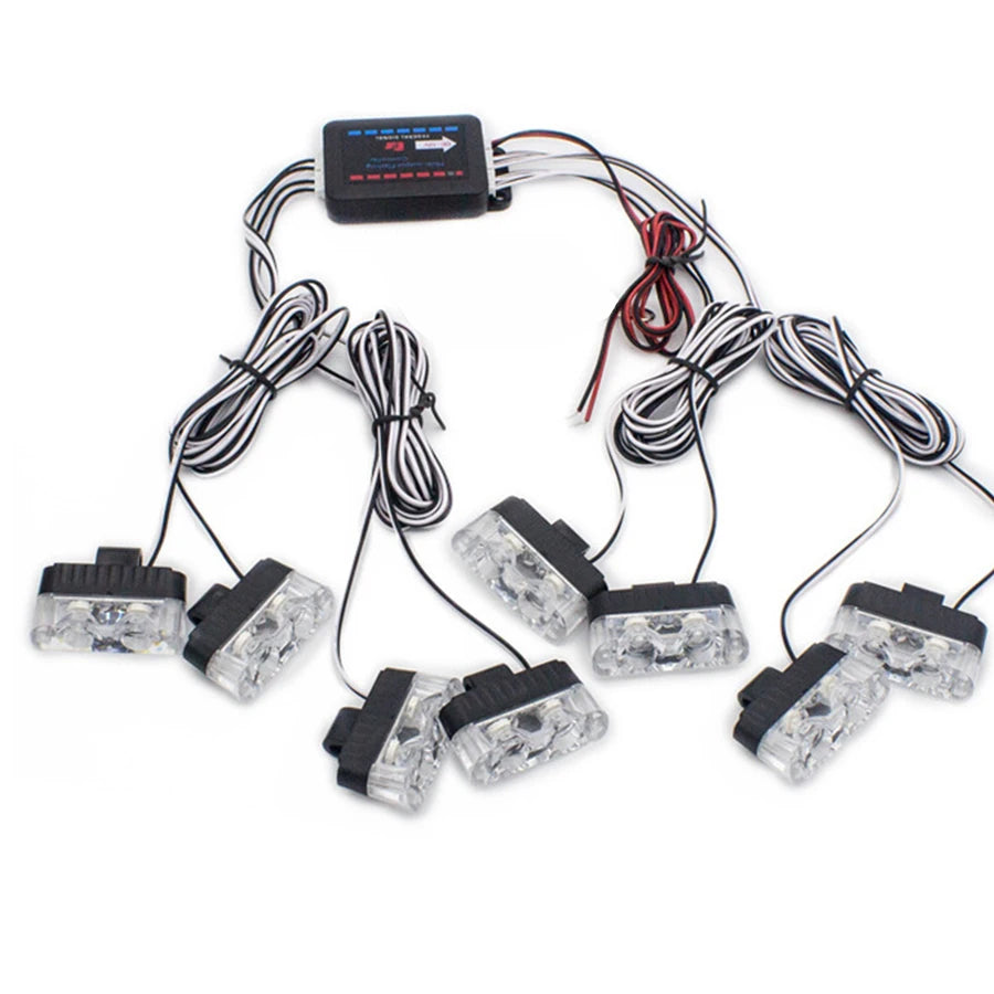 2LED Front Deck Grille Clip Strobe 12V Daytime Running