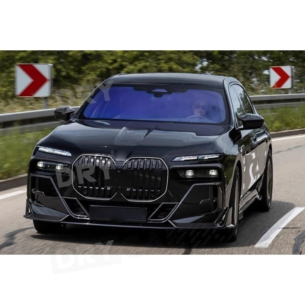 For BMW G70 2023+ Dry Carbon Fiber Front Bumper Air Vent Trim