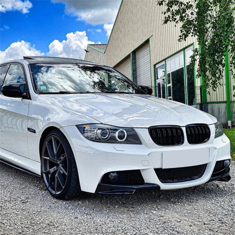 For BMW 3 Series E90 E91 1pair Front Bumper Splitters Lip Lci M