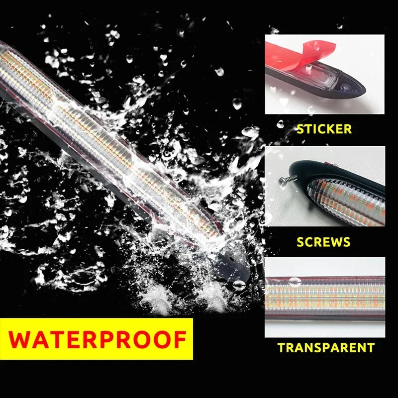 2PCS Drl Sequential Turn Signal Strip Daytime Running Headlight