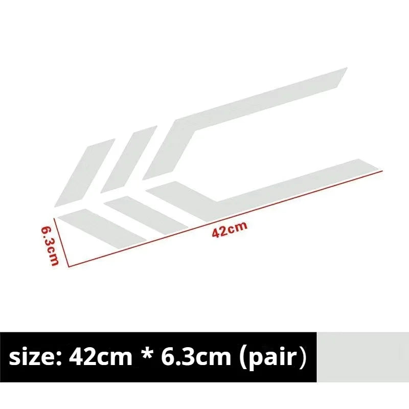 Stickers Front Rear Bumper Body Fender Personalized Reflective