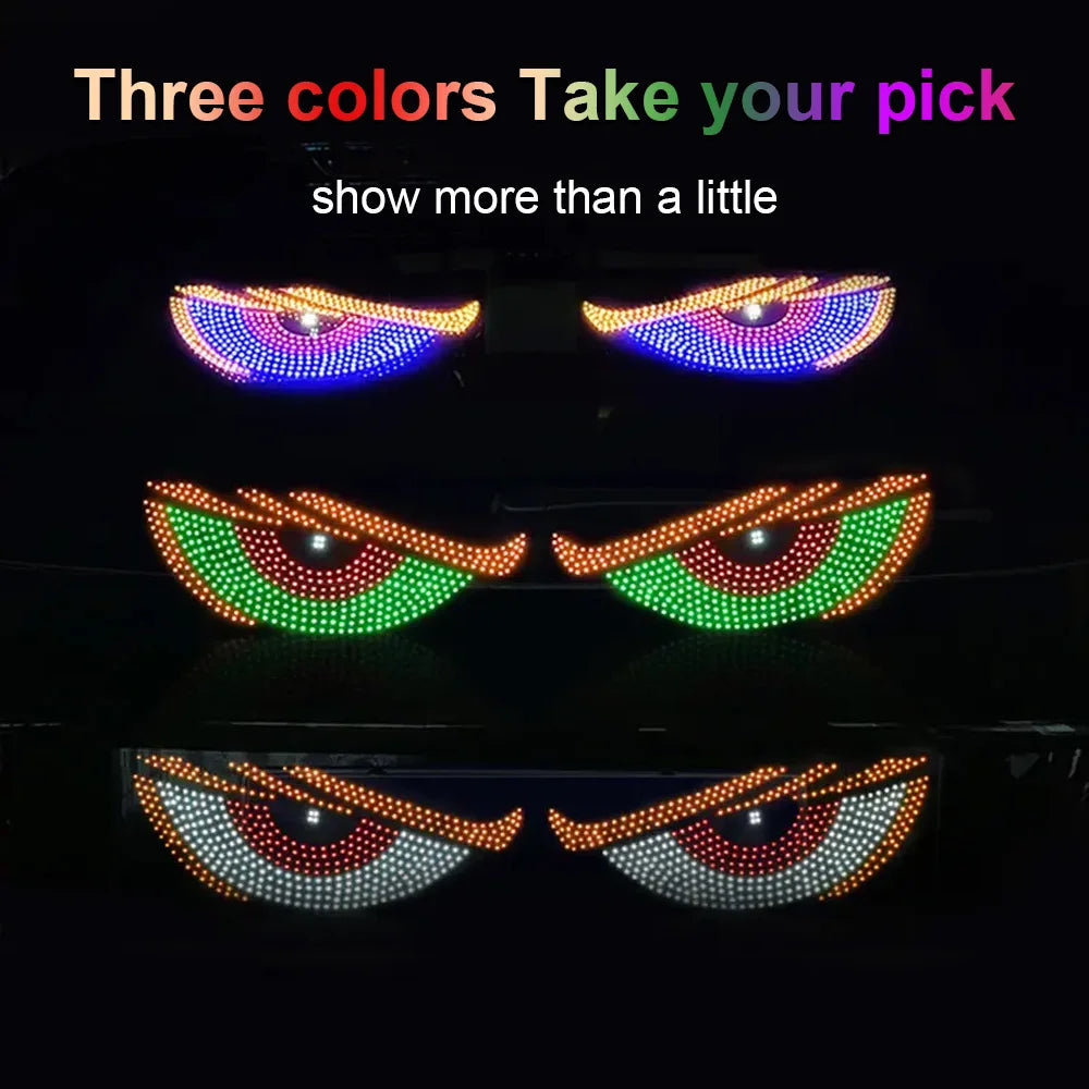 USB Dynamic Devil Eyes Windshield Matrix Panel Screen Truck