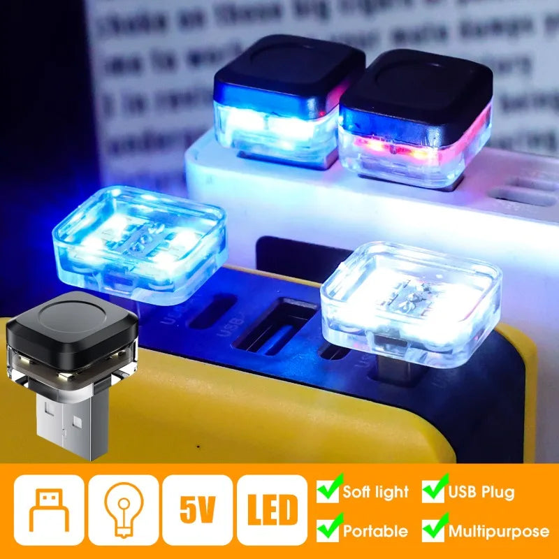 For Auto Laptop Power Bank MINI USB Night Interior Atmosphere